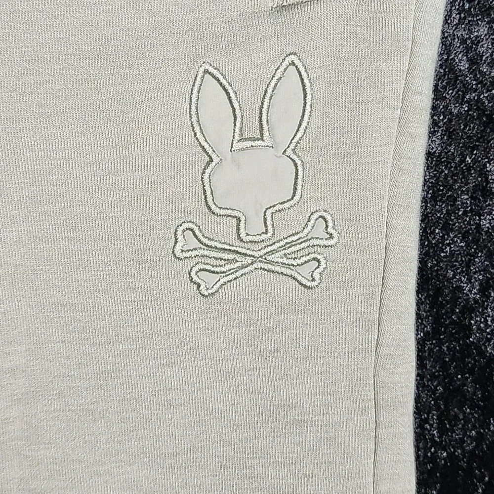 Psycho Bunny Boys Sage Green Embroidered Logo French Terry Shorts Size 7-8 S